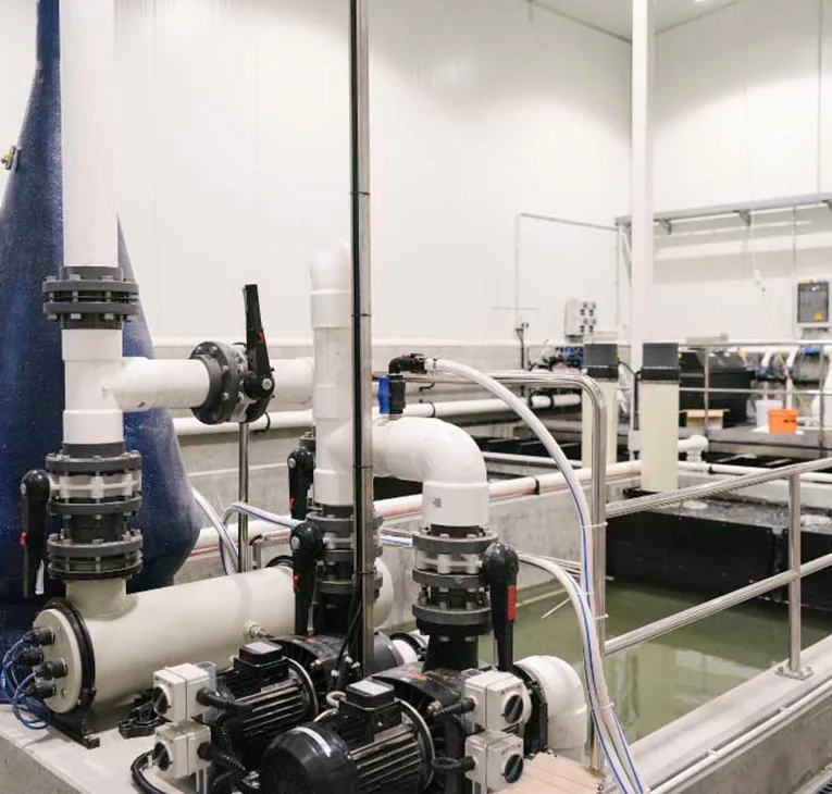 polypropylene uv system in aquaculture facility
