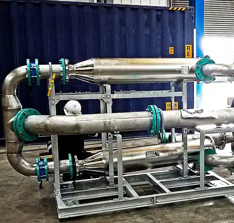 uv system setup for drinking water disinfection